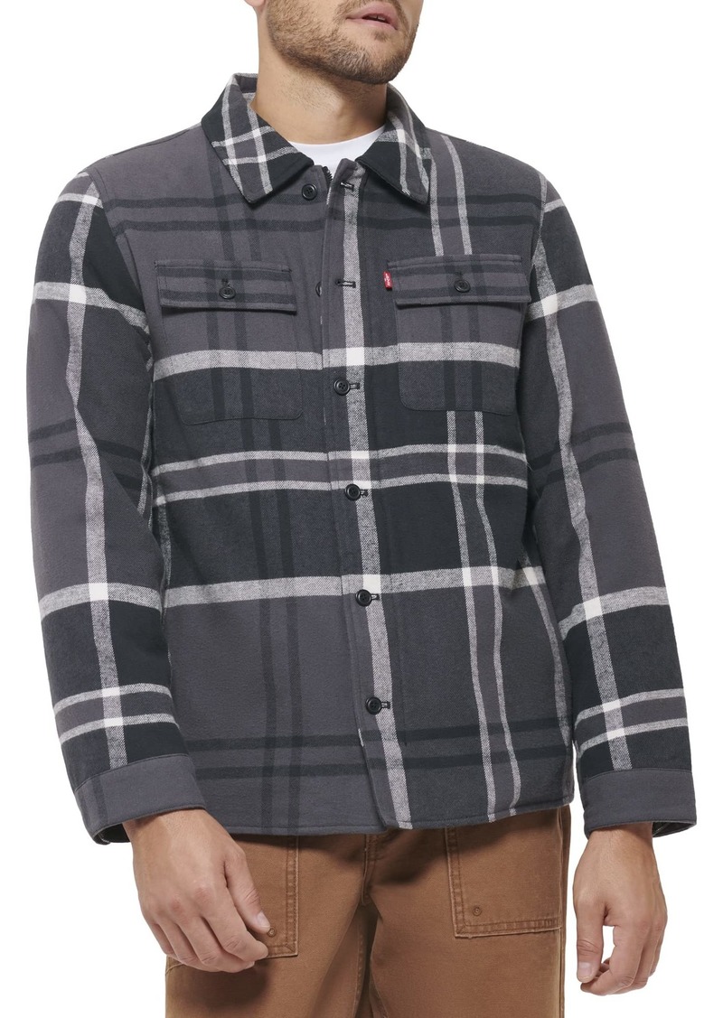 Levi's Men's Cotton Plaid Shirt Jacket  XX-Large