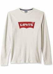 Levi's Men's Covington2 Thermal Knit Shirt oatmeal heather/fashion wing