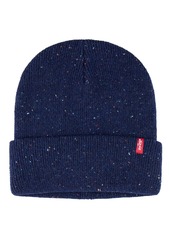 Levi's Men's Speckled Donegal Rib Knit Cuffed Beanie - Navy