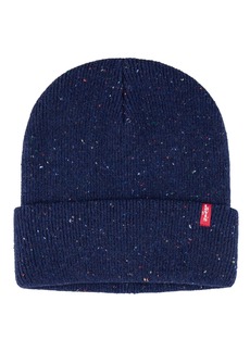 Levi's Men's Speckled Donegal Rib Knit Cuffed Beanie - Navy