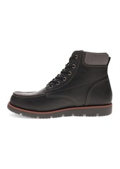 Levi's Men's Dean Wx Ul Faux-Leather Rugged Casual Hiker Chukka Boots - Black, Charcoal