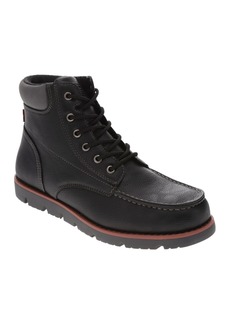 Levi's Men's Dean Wx Ul Faux-Leather Rugged Casual Hiker Chukka Boots - Black, Charcoal