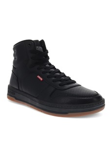 Levi's Men's Drive High Top Faux-Leather Lace-Up Sneakers - Black, Gum
