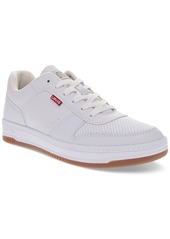 Levi's Men's Drive Faux-Leather Low Top Lace-up Sneakers - White, Gum