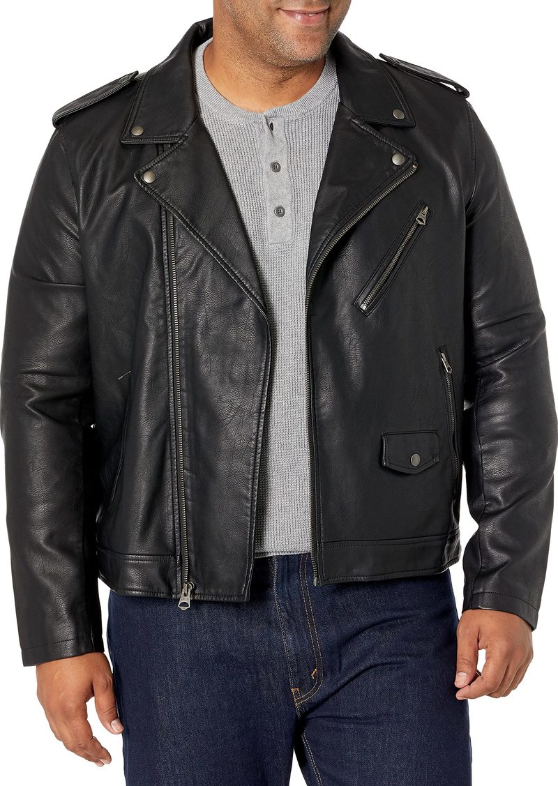 Levi's Men Faux Leather Motorcycle Jacket