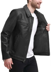 Levi's Men's Faux Leather Zip-Front Jacket - Black