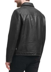 Levi's Men's Faux Leather Zip-Front Jacket - Black