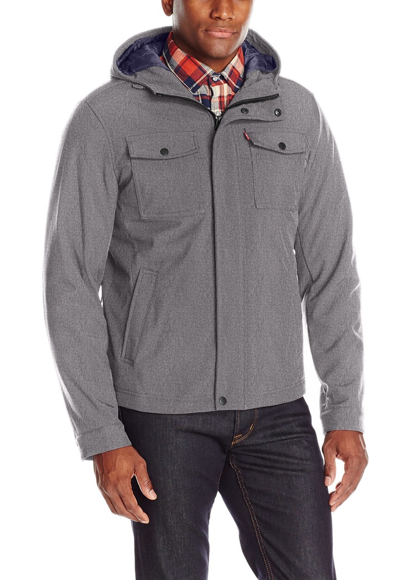 men's levi's hooded trucker jacket