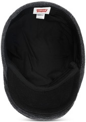 Levi's Men's Fleece Flat Top Ivy Hat & Glove Set - Char/black