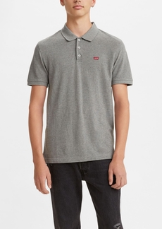 Levi's Men's Housemark Regular Fit Short Sleeve Polo Shirt - Gray Heather