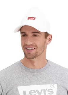 Levi's Men's Large Batwing Baseball Adjustable Strap Hat - White