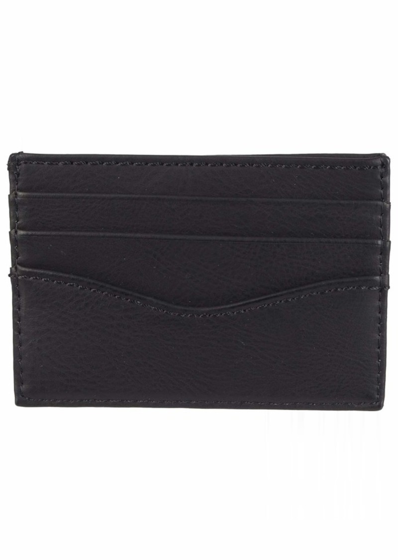 Levi's Men's Leather Minimalist Wallet - Front Pocket Card Case RFID Slim Thin Tactical ID Holder Sleeve for Men Travel