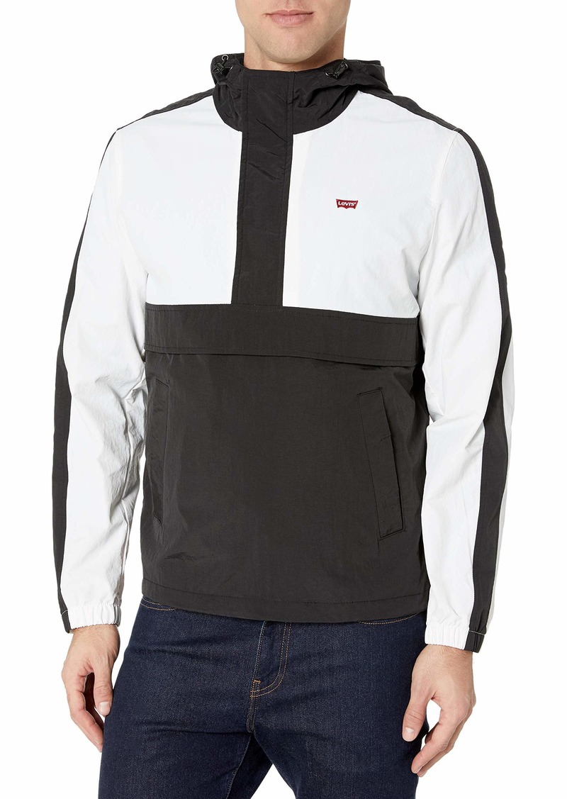 Levi's Men's Lightweight Taslan Hooded Popover Windbreaker Jacket