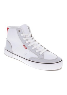 Levi's Men's Munro Mid Casual Sneakers - White, Gray, Red