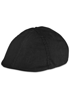 Levi's Men's Oil Cloth Classic Ivy Hat with Flannel Band - Black