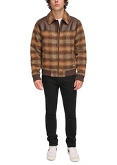 Levi's Men's Plaid Bomber Jacket - Brown Multi