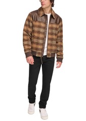 Levi's Men's Plaid Bomber Jacket - Brown Multi