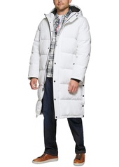 Levi's Men's Quilted Extra Long Parka Jacket - White