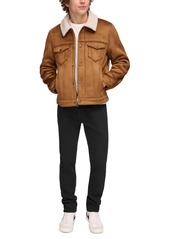 Levi's Men's Relaxed-Fit Faux-Shearling Trucker Jacket - Brown