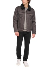 Levi's Men's Relaxed-Fit Faux-Shearling Trucker Jacket - Brown