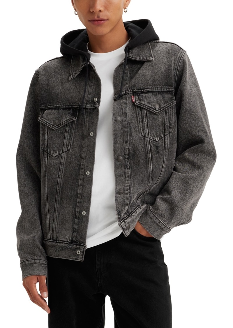 Levi's Men's Relaxed-Fit Hooded Trucker Jacket - Slow Jams