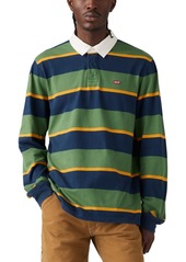 Levi's Men's Relaxed-Fit Long Sleeve Striped Rugby Shirt - Kieren Str