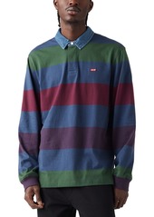 Levi's Men's Relaxed-Fit Long Sleeve Striped Rugby Shirt - Kieren Str