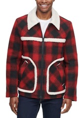 Levi's Men's Relaxed-Fit Plaid Fleece-Trimmed Rancher Jacket, Created for Macy's