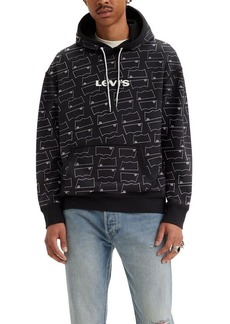 Levi's Men's Relaxed Hoodie (Also Available in Big & Tall) (New) AOP Caviar Graphic