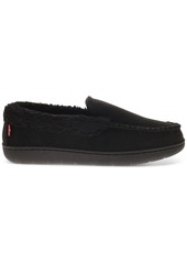 Levi's Men's Roger Faux-Sherpa Corduroy Slippers - Black Mono