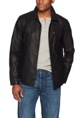 Levi's Men's Smooth Lamb Touch Faux Leather Shirt Jacket