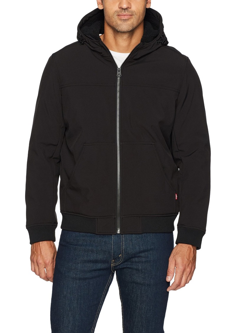 levi's hooded sherpa lined jacket