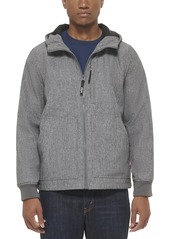 Levi's Men's Soft Shell Trail Hoody Jacket HTHR GREY