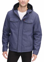 Levi's Men's Big Soft Shell Two Pocket Sherpa Lined Hooded Trucker Jacket  2X-Large Tall