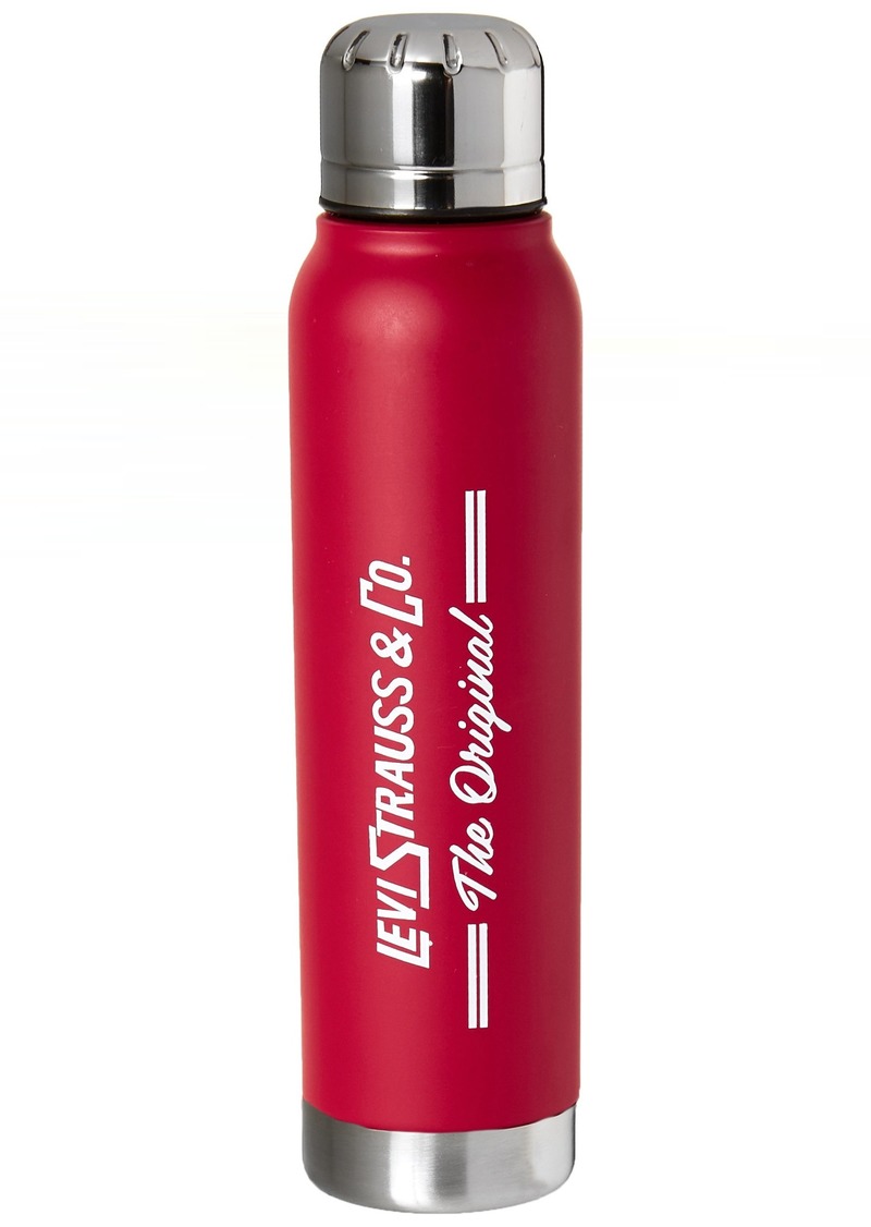 Levi's Men's Stainless Steel Water Bottle With Logo red