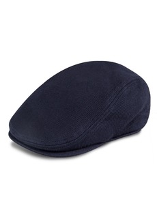 Levi's Men's Stretch Knit Flat Top Ivy Cap with Sherpa Fleece Lining - Navy