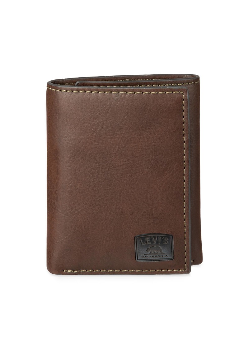 Levi's Men's Trifold Wallet-Sleek and Slim Includes Id Window and Credit Card Holder