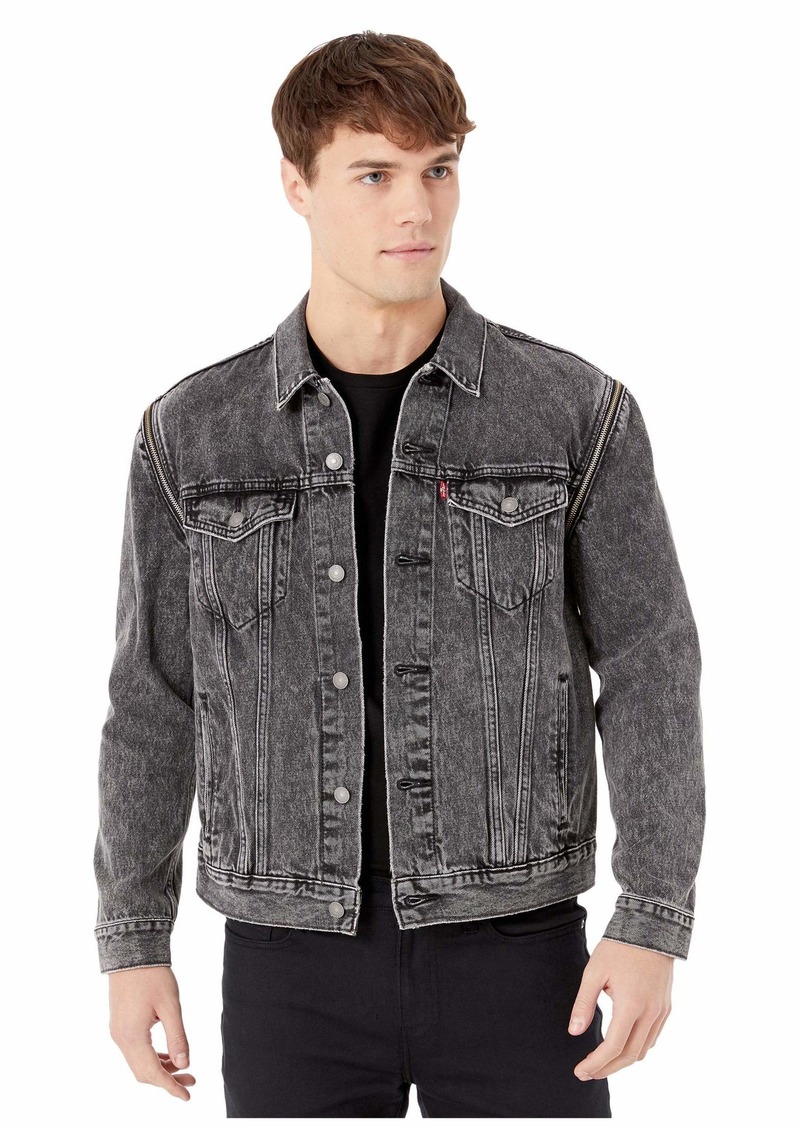 Levi's Levi's Men's Trucker Jacket Outerwear -black Pack out - zip off 3XL  | Outerwear