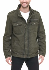 Levi's Men's Washed Cotton Two Pocket Military Jacket (Standard and Big & Tall)