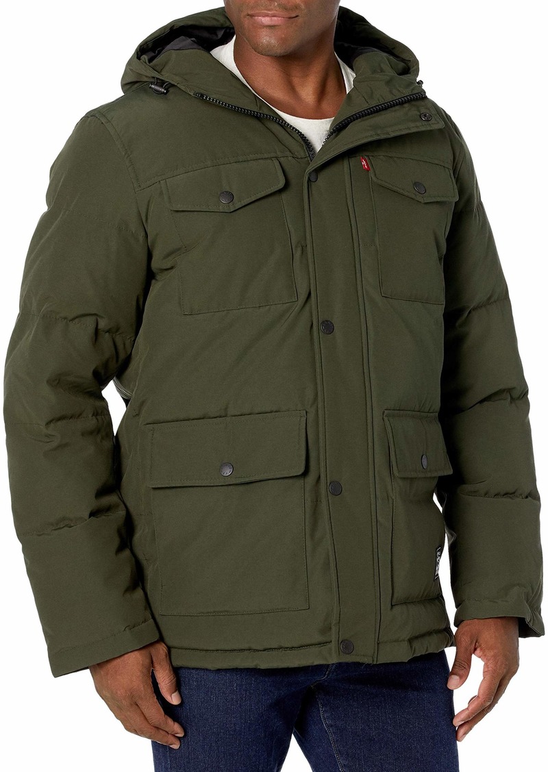 Levi's Mens Arctic Cloth Quilted Performance Parka Jacket   US