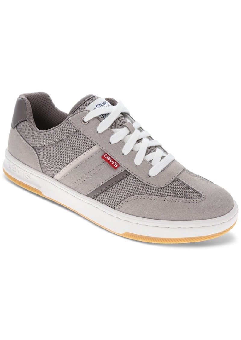 Levi's Men's Zane Low-Top Athletic Lace Up Sneakers - Grey/Charcoal