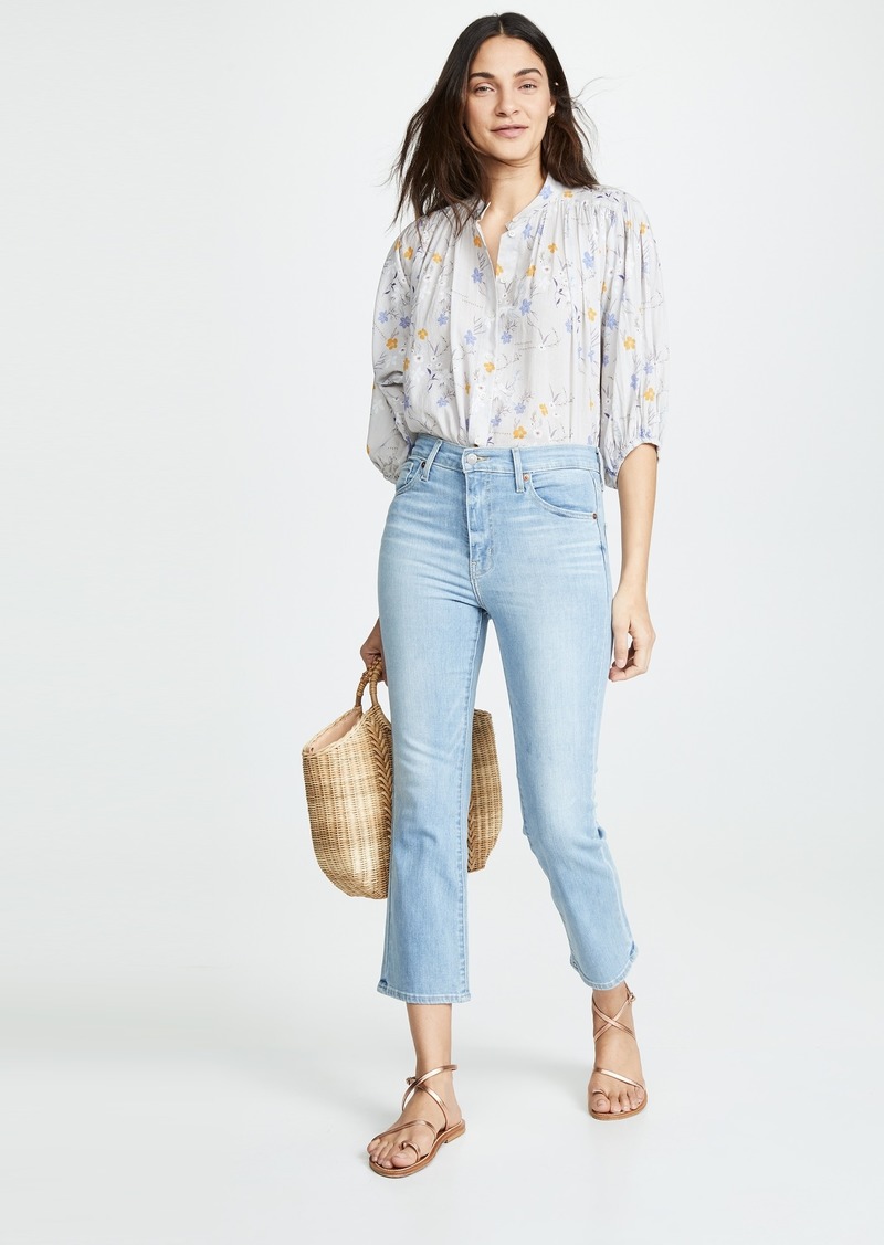 levi's mile high crop flare jeans