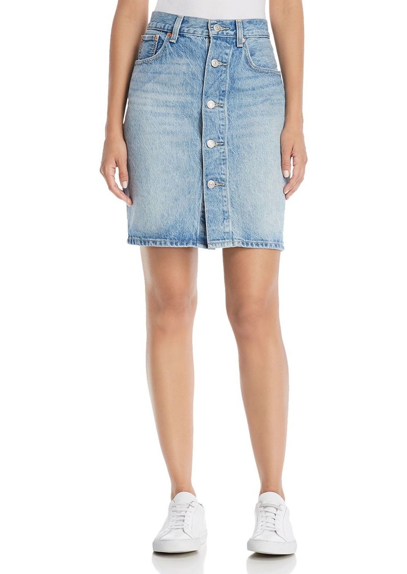 levi's mom denim skirt