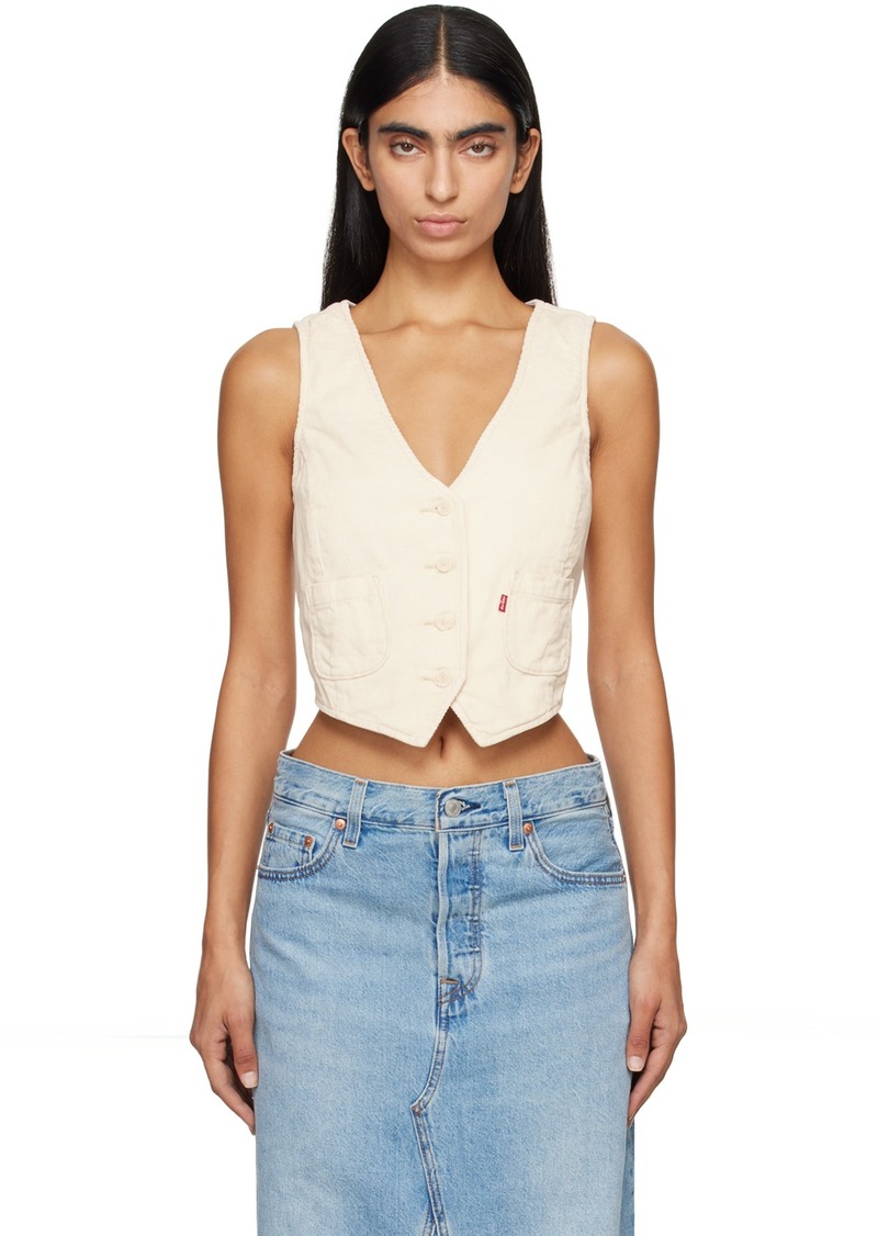 Levi's Off-White Tailored Vest