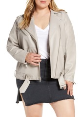 levi's Oversize Faux Leather Moto Jacket in Earl Grey at Nordstrom