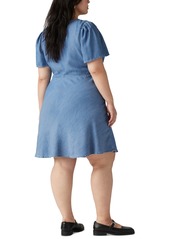 Levi's Plus Size Delray V-Neck Short-Sleeve Dress - Virgo Ditsy