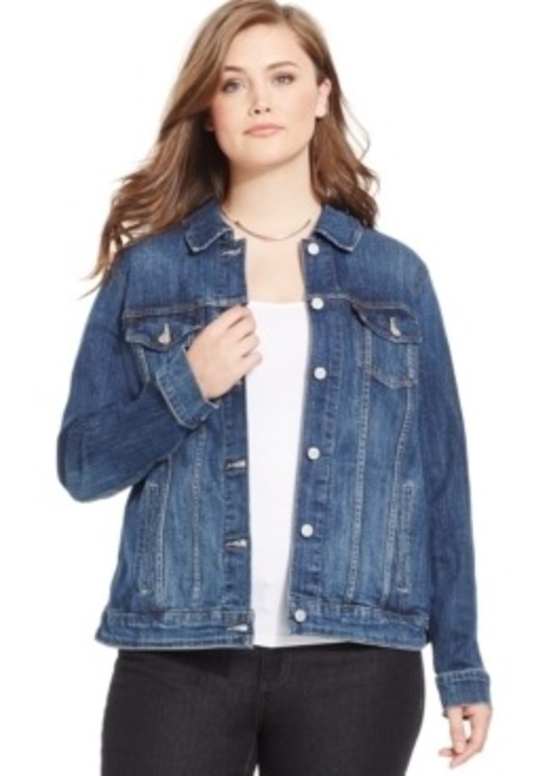 Levi's Levi's Plus Size Denim Jacket, Dark Blue Wash | Outerwear