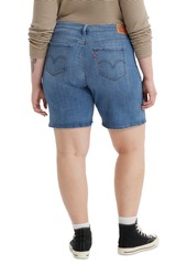 Levi's Plus Size Mid Length Distressed Denim Shorts - What Are We