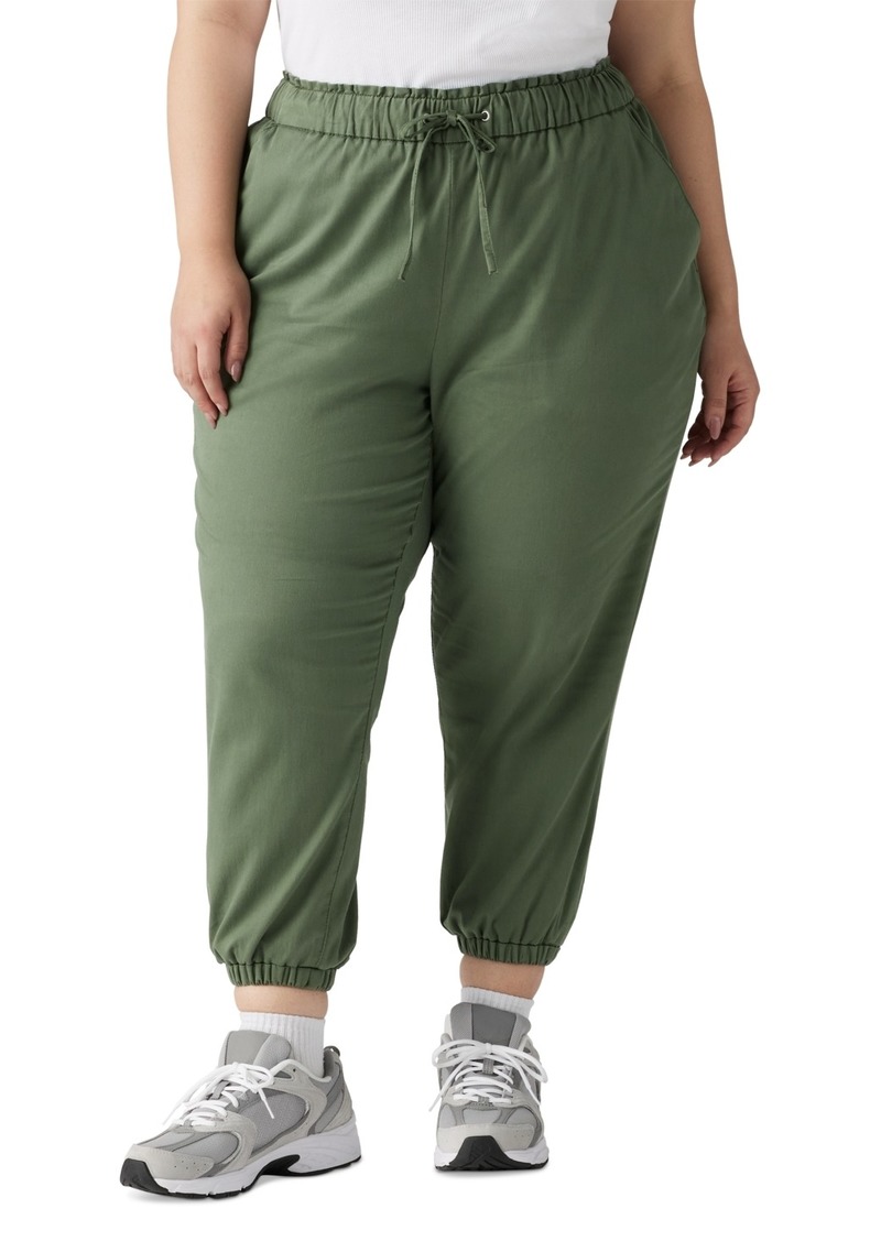 Levi's Plus Size Off-Duty High Rise Relaxed Jogger Pants - Thyme