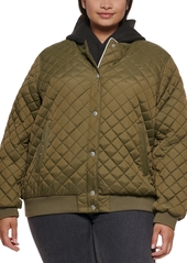 Levi's Plus Size Quilted Bomber Jacket - Peach Blossom